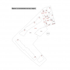 Projects for change in cadastral map (image)